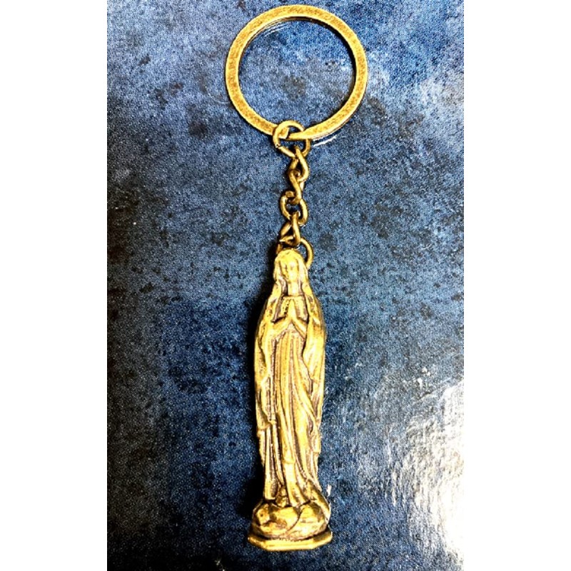 [Kaimed] Virgin Mary Jesus Christ Key Chain Key Ring Brass