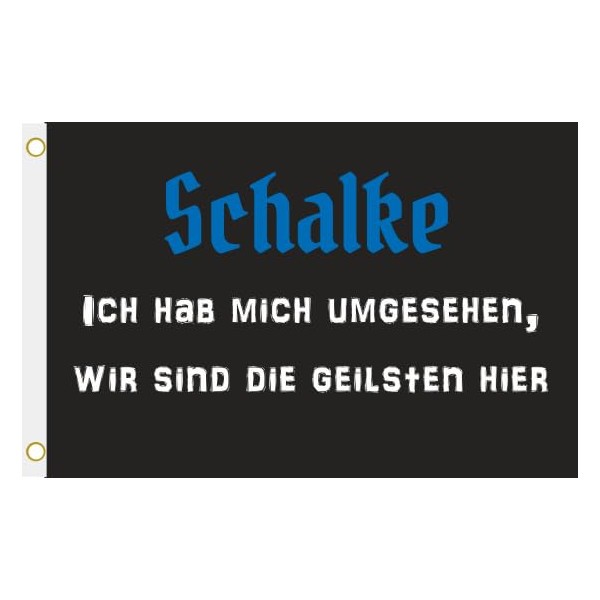 U24 Flagge Fahne Schalke die geilsten Hissflagge 90 x 150