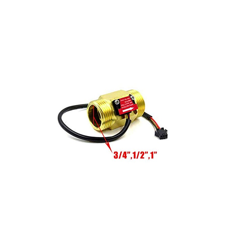 tooloflife HA7694C Water Flow Sensor POWERTOOL Hall Effect Flow Meter