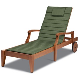 Classic Accessories Storigami Water-Resistant 74 x 23 Inch Chaise Lounge Cushion, Heather Fern