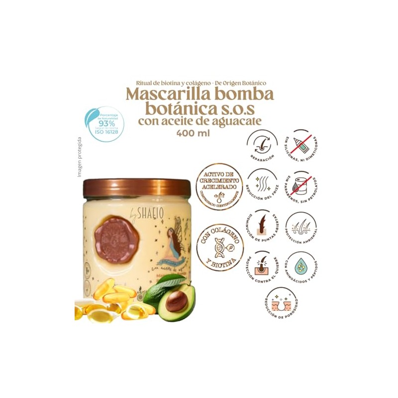 SHAEIO Ritual Botanico Mascarilla Para El Cabello De Origen Botánico