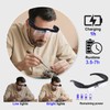 Professional Magnifying Glasses Headset with 5 Detachable Lenses 0.75X-4.0X &