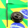 12 Pack Brazil Desk Flags Set Brazilian Small Mini Table
