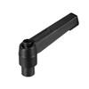 uxcell M6 Handle Adjustable Clamping Lever Thread Push Button Ratchet