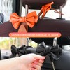 Tioollev 2 PCS Car Seat Headrest Hooks, Cute Bow Shaped