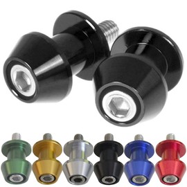 NYSh Yamaha Aprilia Rear Stand Hook M6 0.2 inch (6 mm) Bolt Left and Right Set of 2 M6 (Black)