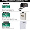Briidea Mailbox Alarm, Wireless, Battery Powered, White, 500ft Range, LED