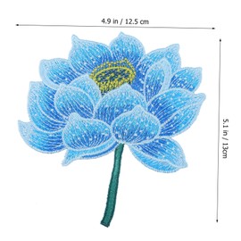 Operitacx Unique Lotus Flower Patch for Clothing 1pc Handcrafted Ethnic Applique