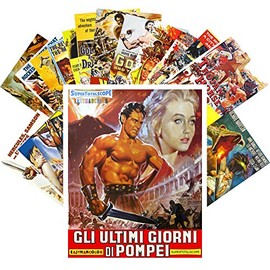 Postcard Set 24 cards Peplum Antique Sword Action Vintage Trash Movie Posters