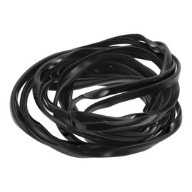 INFINAUTO Universal Car Door Edge Guards, Exterior 16.40ft U-Shaped Door Scratch Protection Guard PVC Chrome Black, 1 Pc