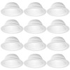 12 Pack - 6" Inch White Baffle Recessed Can Light
