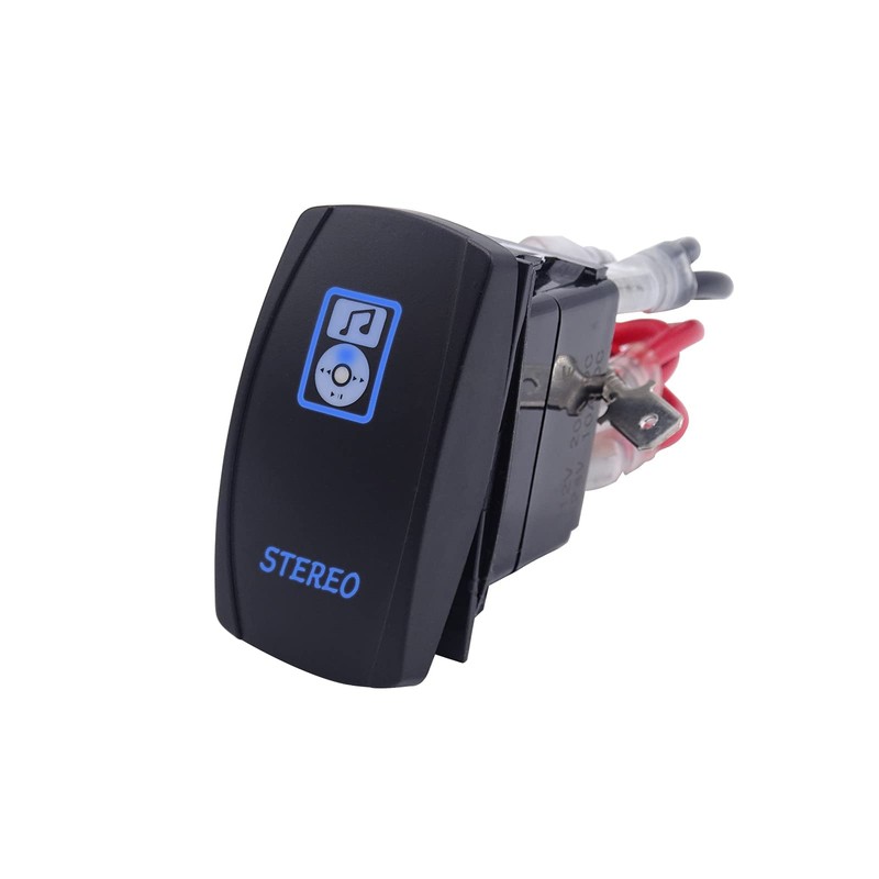 WeiSen Stereo Rocker Switch Kit, On/Off LED Light, 5 Pin