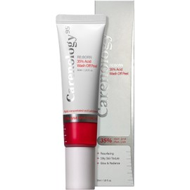 Carenology95 BORN 35% Acid Wash Off Peel – Peeling Facial Exfoliante con Ácidos Múltiples (PHA, LHA, BHA, AHA) y Vitamina E