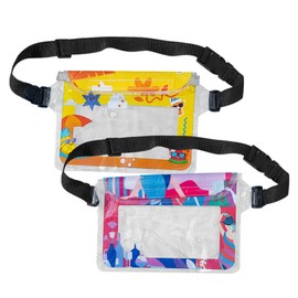 2 Pcs wasserdichte Tasche, Wasserdichter Beutel mit verstellbarem Hüftgurt, schützt Telefon/Geld/Karte/Schlüssel, wasserdichte Bauchtasche für Wassersport, Strand, Schwimmen, Bootsfahrten usw (Bunt)