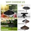 BULFULL 24 Inch 2PC Metal Squirrel Baffle for Bird Feeder