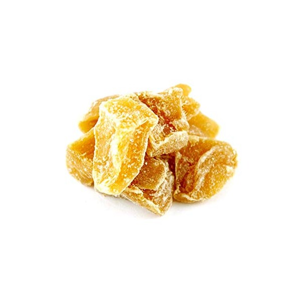 Savory Spice Cubed Crystallized Ginger 8.00oz Bag (Net: 8 oz)