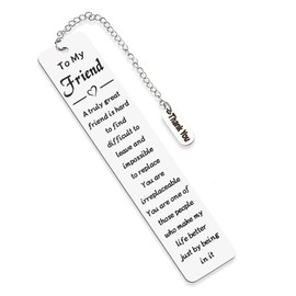 Bookmark Gifts for Best Friend BFF Besties Friendship Gifts for Women Friends Book Lover Readers Appreciation Bookmarks Graduation Birthday Thank You Presents for Best Friends Coworkers Female Male