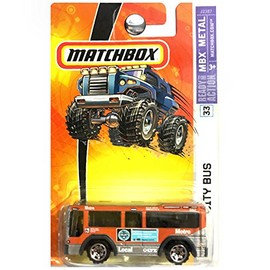 Matchbox 2006 MBX Metal City Bus Silver Red Native American 33