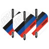 RED DRAGON Hardcore XT Tri-Stripe Dart Flights - 4 Sets
