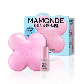 Mamonde Flora Glow Rose Tinted Sun Serum 35ml Set (+Rose Liquid Mask 15ml) - [SET] Sun Serum 35ml (+Rose Liquid Mask 15ml)