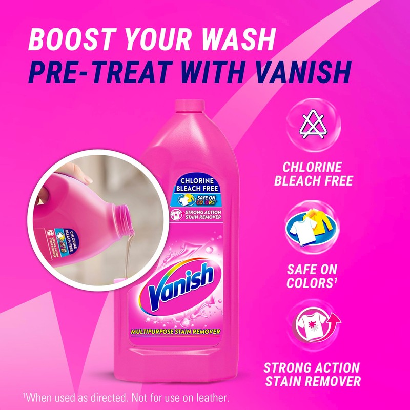 Vanish Pink Liquid Color Bleach Free Stain Remover 1750ML