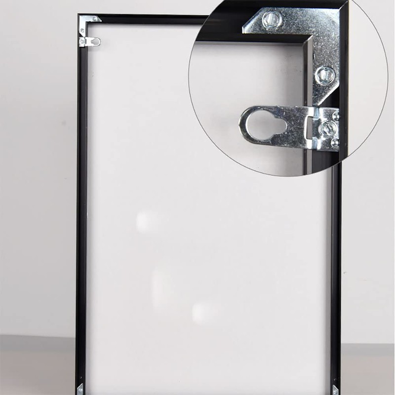 Odinest Metal Aluminum Alloy Hook Picture Frame Bracket Flat Corner