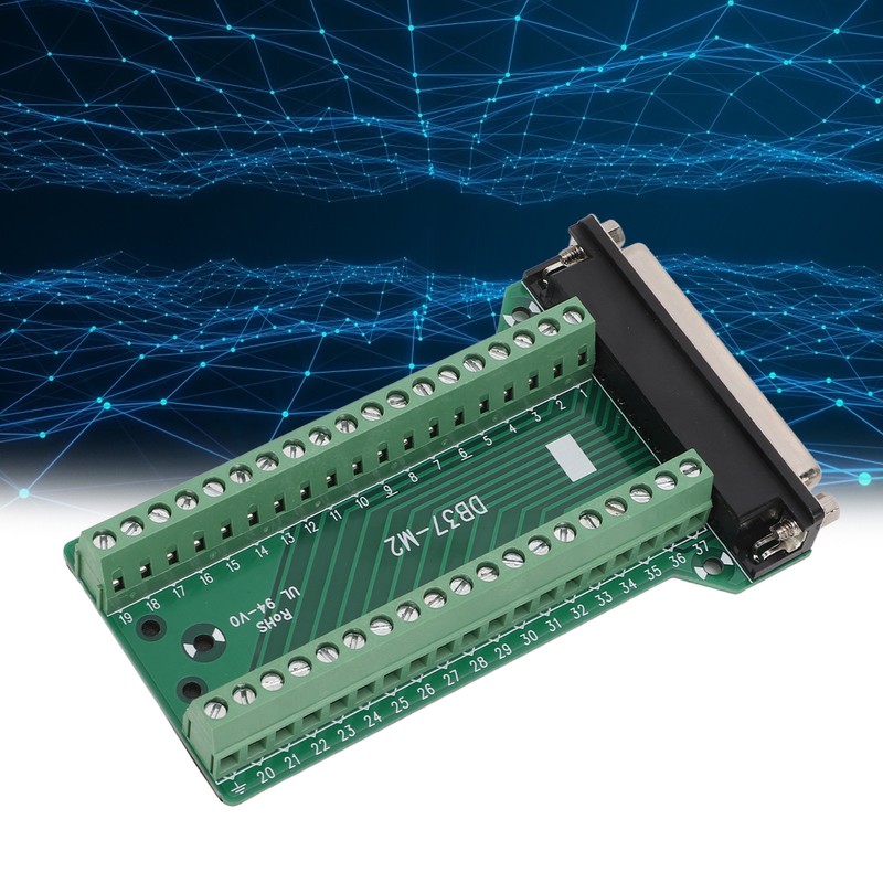 DB37 Breakout Connector Terminal Board Straight PCB Insulated Anti Interference