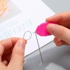 12PCS Needle Threader,Small Needle Eye Threader Tool,Plastic Sewing Needles Threaders,Oval
