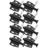 Micro Trader 8PCS BLACK MAGNETIC PUSH TO OPEN SYSTEM DAMPER