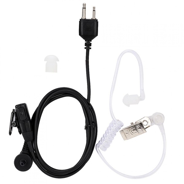 2 Pin PTT Mic Covert Acoustic Tube Earpiece,Earphone PTT MIC
