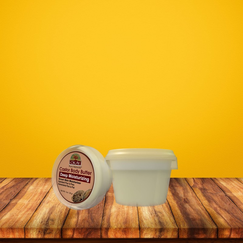 Okay Castor Butter 100% Natural Smooth, 1 Ounce