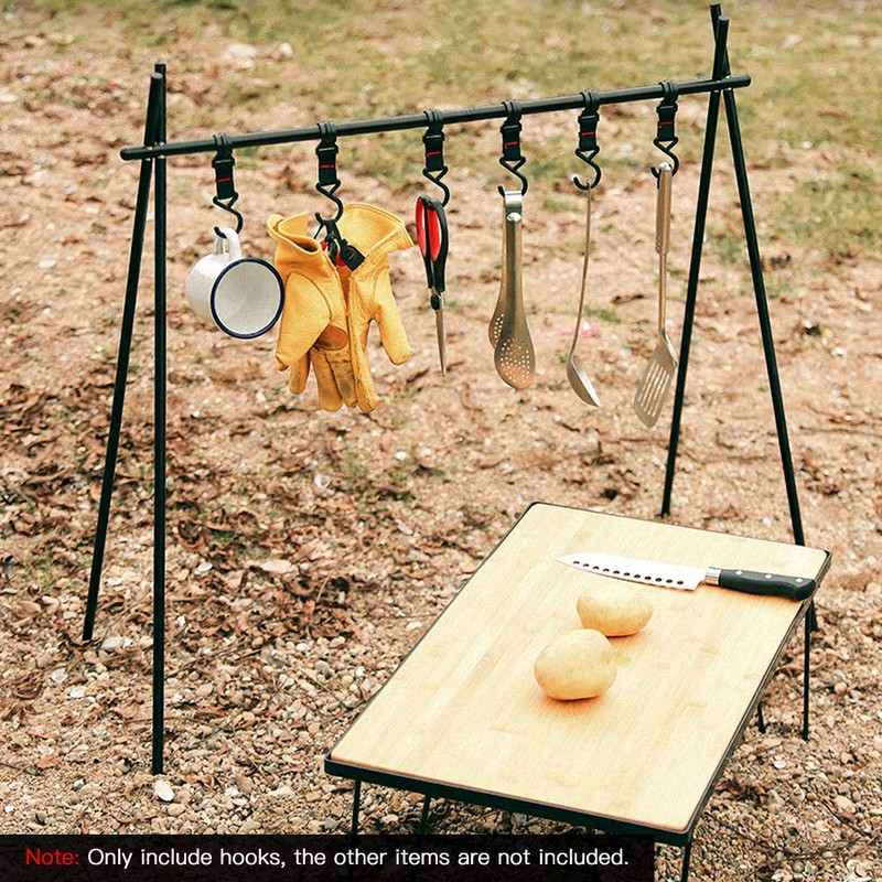 Outdoor Camping Multi Functional Cookware Pot Hanging Hook Portable Camping
