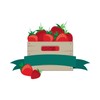 CafePress Crate of Strawberries 10" Wall Clock for Livingroom, Kitchen,