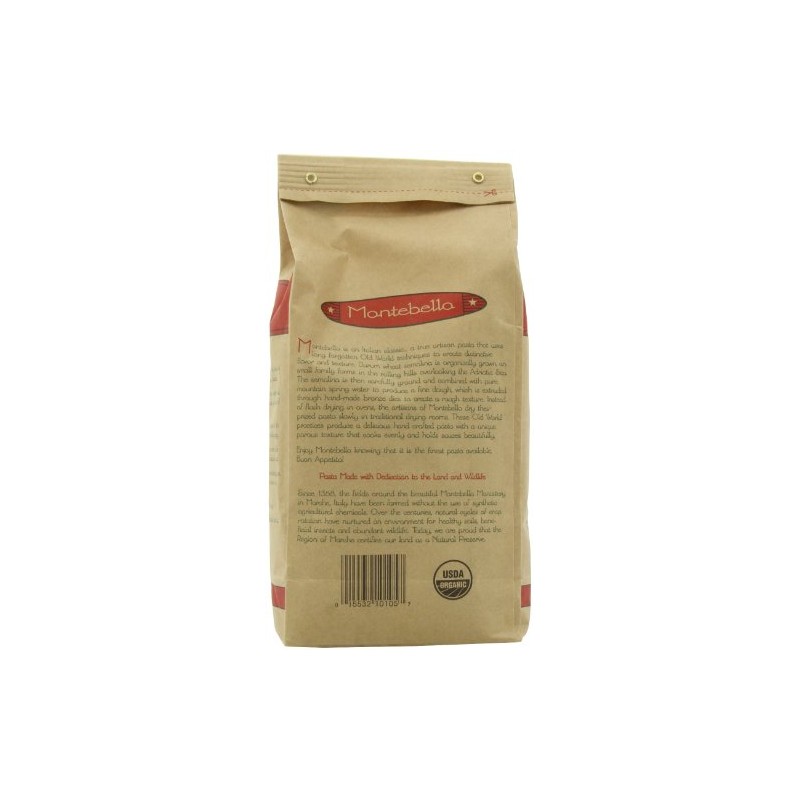 Montebello Organic Pasta, Conchiglie, 16-Ounce Bag (Pack of 5)