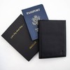  Pilot Wallet Passport Holder RFID Blocking Genuine Leather Materials