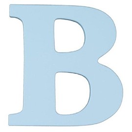 8-Inch Wall Hanging Wood Letter B Sky