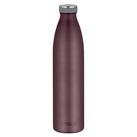 THERMOcafé by THERMOS TC BOTTLE Burgundy Mat 1.00 L, Stainless Steel Vacuum Flask, Carbonated Proof, 12 Hours Hot 24 Hours Cold, Leak-Proof, for School, On the Go and Office