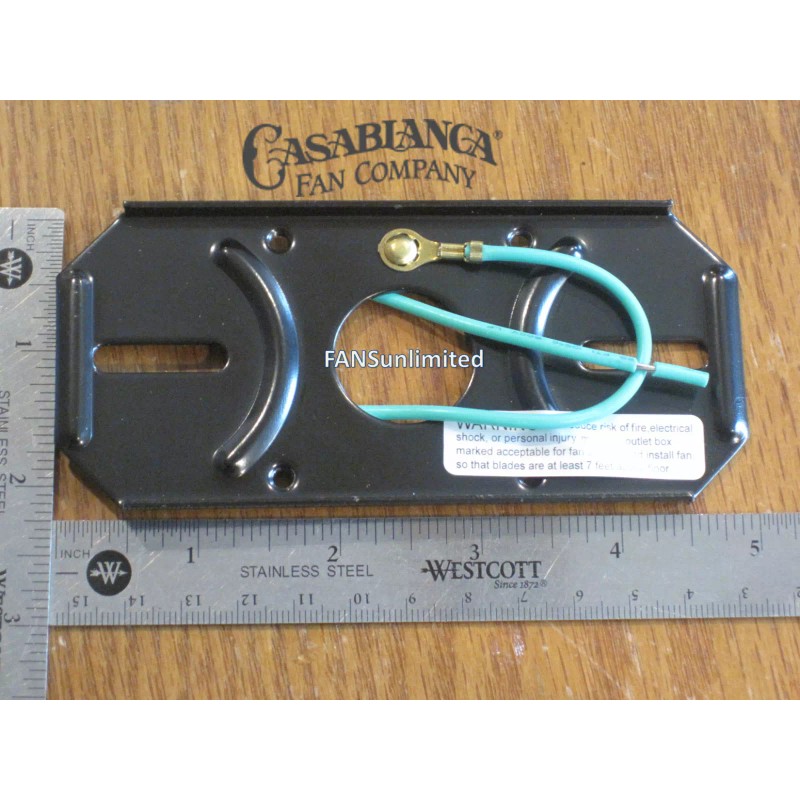 Casablanca Crossbar Mounting Plate Bracket with Black Screws Casablanca Ceiling