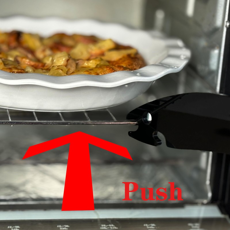 Oven Rack Pull and Push Tool, Heat Resistant Acrylic Oven