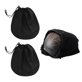 Cable Leader 2 Stück Schwarze Helmtaschen, Helmtasche Motorradhelm mit Kordelzug, 47 x 43 cm Helmsack, geeignet für Motorradhelme, Skihelme, Fahrradhelme, Basketbälle, Fitness, leicht zu verstauen
