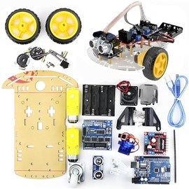 Smart Robot Car Kit 2wd Robótico Coche Juguete Inteligente Educativo Sensor Ultrasónico Aprenda Conocimientos Programación Regalo Perfecto Niños