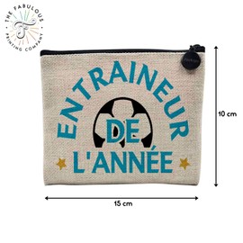 Tasche aus Leinen – Kollektion Sportwitz, Humor Fußball, Basketball, Rugby, Fußball, Aperio, Bar, Sport, Workout, Musku, Kosmetiktasche aus Leinen, Leinenoptik – Kulturbeutel – Geldbörse, Trainer, 15
