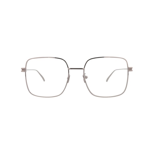 Bottega Veneta Square-Frame Metal Optical Frames