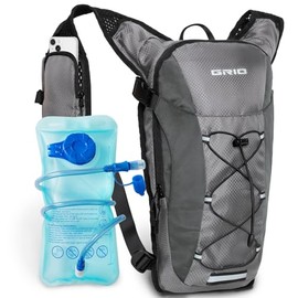 GRIO Running vest for men and women, trail running backpack, hydration backpack, running, jogging bag, perfect for sports, jogging, running, marathon, cycling, hiking