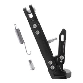 Adsspro Universal CNC Aluminum Alloy High Quality Motorcycle Adjustable Kickstand Accessories Motor Scooter Modified Tripod Holder Kickstand Foot Side Support Stand Motor Motorbike Dit Pit Bike