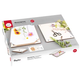 Rayher Flower Press, Natural, 21 x 30 cm, FSC Certified Wood, Leaf and Flower Press, Flower Drying Press, 27000505