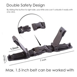 THJOPOKEEL Universal Child Chest Clip Anti-Slip Baby Chest Clip Guard Compatible with Seats, Strollers, High Chairs, Baby Carrier（2pcs）