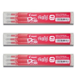 Pilot Pen - Refill Frixion Clicker, Thickness 0.5 mm (3 x Red)