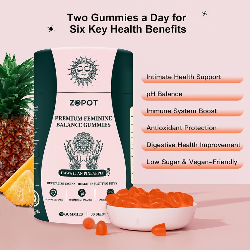 ZOPOT ZOPOT Feminine Balance Gummies - Women's Health Probiotics for