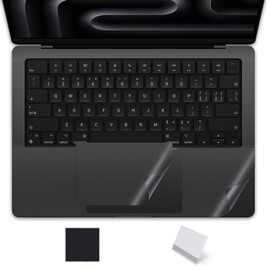 Palm Rest Cover Skin Compatible with 2025 2024 2023 MacBook Pro 14" M4 M3 Chip A3112 A3401 A3185 A2992 A2918 Trackpad Protector Touch Pad Cover Skin, MacBook Pro 14" Accessories, Space Black